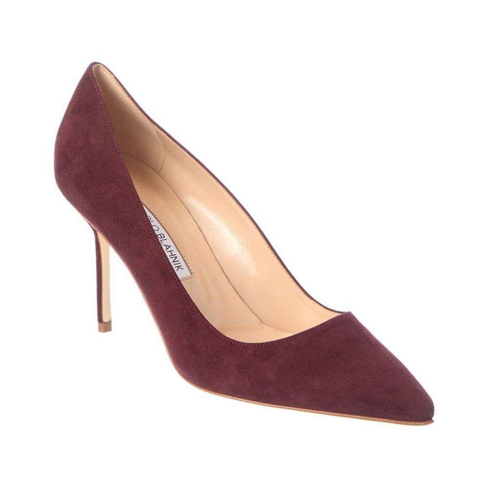 Manolo Blahnik Bb 90 Suede Pump, Red
